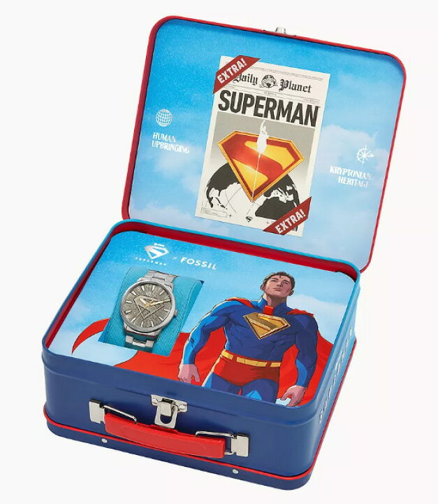 楽天市場】限定 Superman スーパーマン x Fossil フォッシル コラボ 