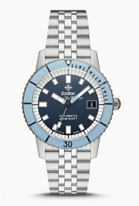 楽天市場】スイス製 ZODIAC ゾディアック Super Sea Wolf53 シーウルフ 