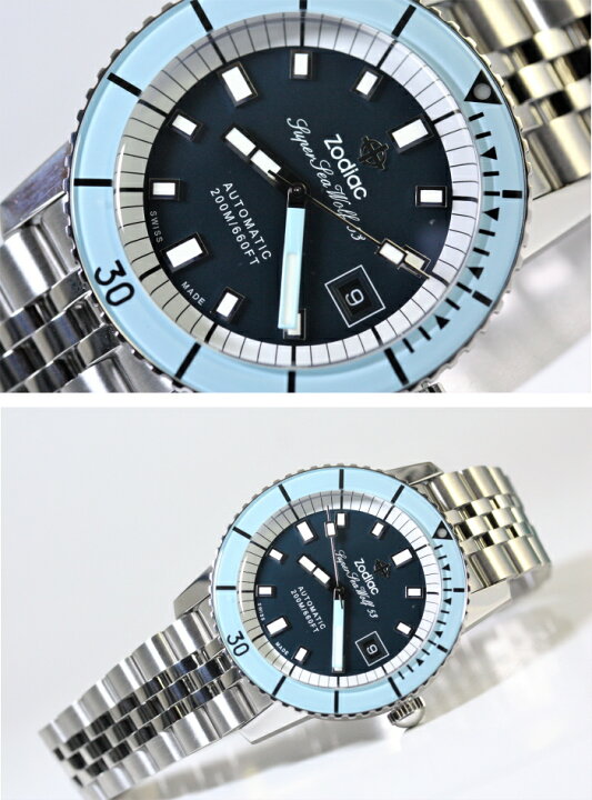 楽天市場】スイス製 ZODIAC ゾディアック Super Sea Wolf53 シーウルフ 
