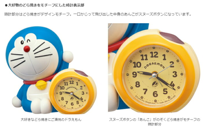 楽天市場】ドラえもんのしゃべるめざまし時計 目覚まし時計 プレゼント 