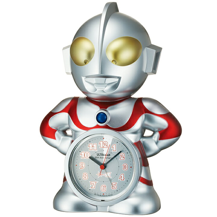 楽天市場】限定2000本ウルトラマン55周年記念のしゃべるめざまし時計 