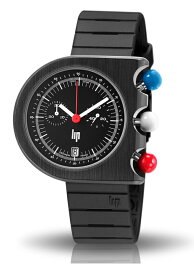 フランスのLIP リップ マッハ2000クロノグラフ デザインウォッチ 腕時計 ロジェ・タロンデザイン 男性用腕時計 トリコロールカラー 並行