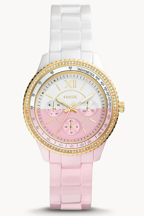 楽天市場】FOSSIL フォッシル STELLA マルチファンクション ピンク 