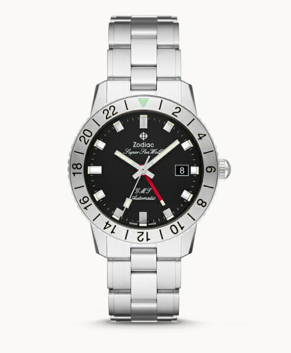 楽天市場】スイス製 ZODIAC ゾディアック Super Sea Wolf GMT スーパー 