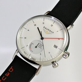 ドイツ 製 bauhaus バウハウス ソーラー・クォーツ腕時計 バウハウス・デザイン Uhrenwerk Ruhla ルーラ Made in Germany 41ミリ メンズウォッチ男性用腕時計 2112-1SP