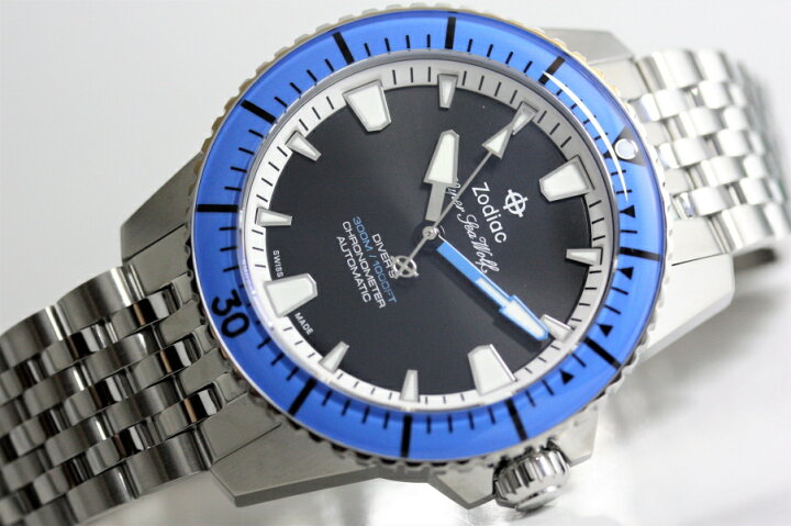 楽天市場】スイス製 ZODIAC ゾディアック Super Sea Wolf スーパー 