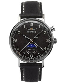 ドイツ製IRON ANNIE アイアン・アニー Amazonas ムーンフェイズ・ポインターデイト・クォーツ腕時計 メンズウォッチ トリプルカレンダー 正規代理店商品 Junkersユンカース