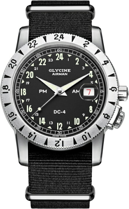 楽天市場】24時間表示！スイス製GLYCINE【グリシン】Airman Vintage 