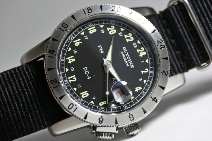 楽天市場】24時間表示！スイス製GLYCINE【グリシン】Airman Vintage 