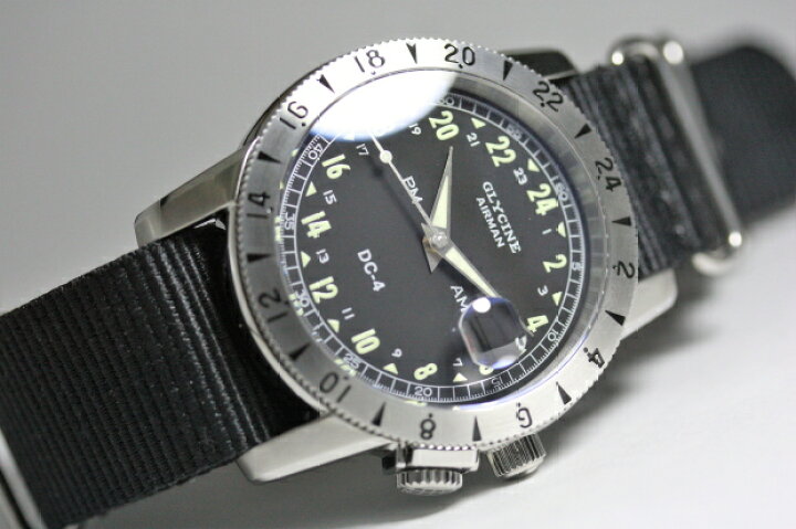 楽天市場】24時間表示！スイス製GLYCINE【グリシン】Airman Vintage 