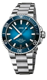 スイス製ORIS オリス AQUIS アクイスデイト 300m防水自動巻き腕時計 ダイバーズウォッチ 正規代理店商品 5日間パワーリザーブ 10年保証 400 7763 4135-07