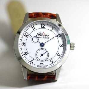 限定50本 イタリア鉄道時計のPerseo ペルセオ Impresa Di Fiume インプレサ・ディ・フィウメ 手巻き腕時計 Peseux Cal.7076ムーヴメント 国内正規品 プゾー