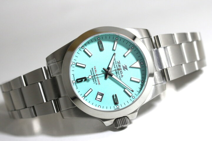楽天市場】ZEEDA ジーダ TESLA-CODE BLU テスラ・コード 38mm 自動巻き 