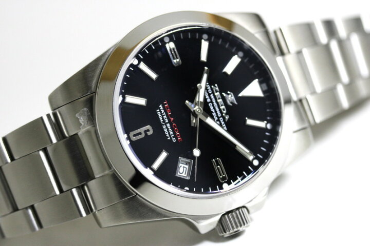 楽天市場】ZEEDA ジーダ TESLA-CODE BLU テスラ・コード 38mm 自動巻き 