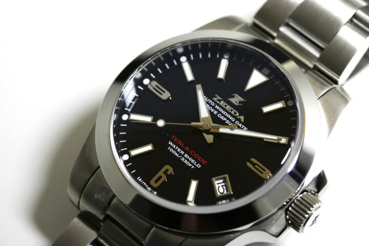 楽天市場】ZEEDA ジーダ TESLA-CODE BLU テスラ・コード 38mm 自動巻き  