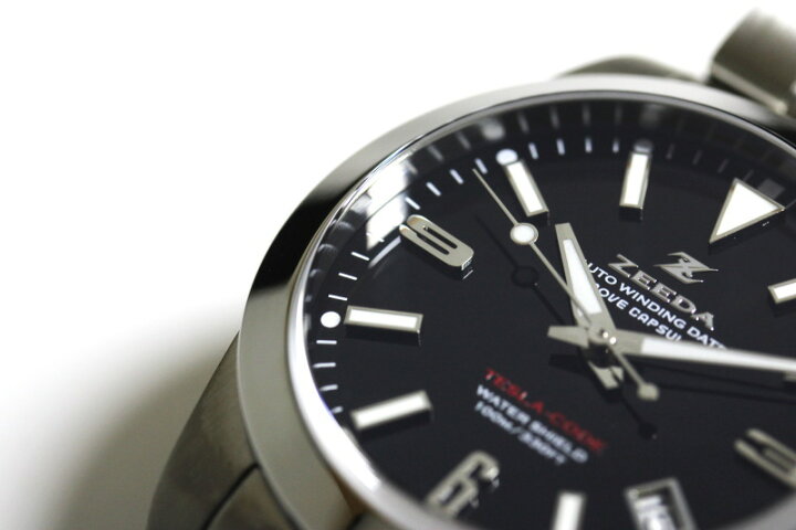 楽天市場】ZEEDA ジーダ TESLA-CODE BLU テスラ・コード 38mm 自動巻き  