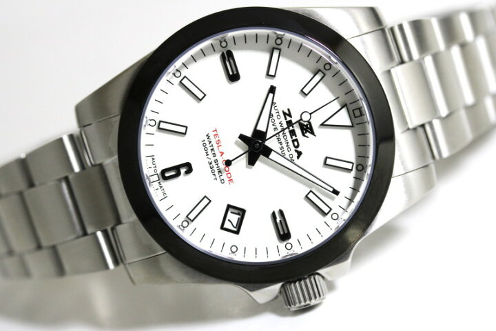 楽天市場】ZEEDA ジーダ TESLA-CODE BLU テスラ・コード 38mm 自動巻き 
