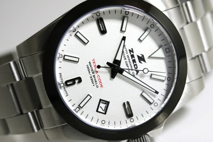 楽天市場】ZEEDA ジーダ TESLA-CODE BLU テスラ・コード 38mm 自動巻き  