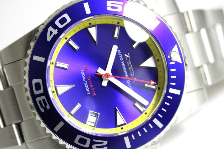 楽天市場】ZEEDA ジーダ JET SHARK ジェットシャーク 40mm 自動巻き 