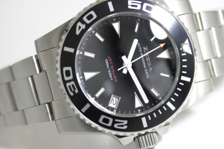 楽天市場】ZEEDA ジーダ JET SHARK ジェットシャーク 40mm 自動巻き 楽天市場】ZEEDA ジーダ JET SHARK ジェットシャーク 40mm 自動巻き