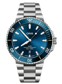 スイス製ORIS オリス AQUIS アクイスデイト 43,5ミリ 300m防水自動巻き腕時計 ダイバーズウォッチ 正規代理店商品