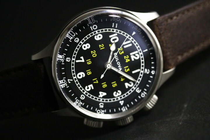 楽天市場】BULOVA ブローバ Military ミリタリー A-15自動巻き腕時計 