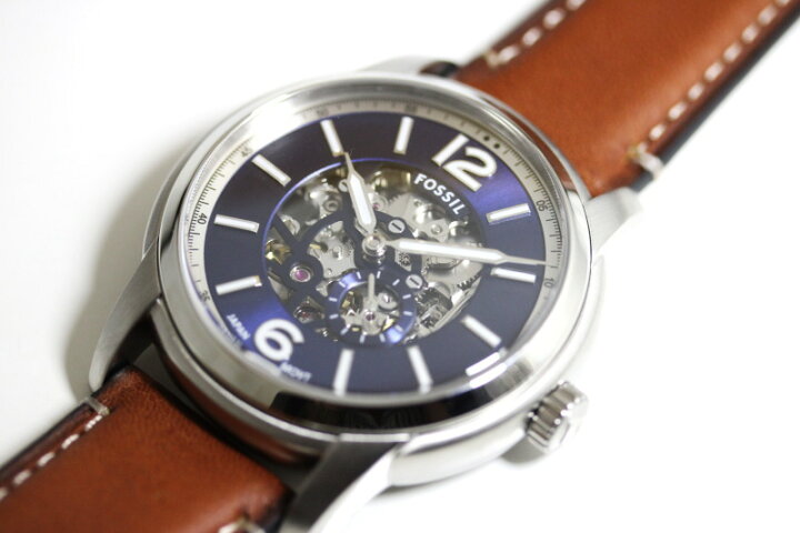 楽天市場】FOSSIL フォッシル Heritage ヘリテージ・スケルトン仕様の  