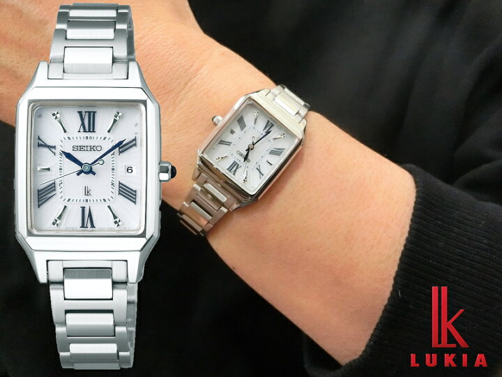 楽天市場】SEIKO セイコー LUKIA ルキア ソーラー電波時計 角形ケース 