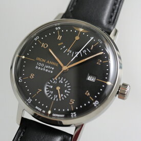 流通限定のドイツ製IRON ANNIE アイアン・アニー Bauhaus バウハウス 100周年記念パワーリザーブ搭載自動巻き腕時計 メンズウォッチ 正規代理店商品 Junkers ユンカース