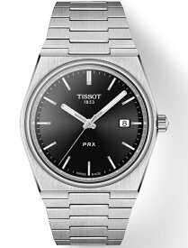 スイス製Tissot ティソ PRX ピーアールエックス クォーツ腕時計 正規代理店商品 男性用腕時計 10気圧防水 メーカー保証付 復刻モデルT-クラシック T137.410.11.051.00