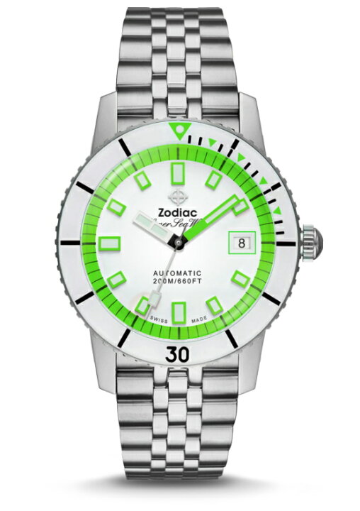 楽天市場】スイス製 ZODIAC ゾディアック Super Sea Wolf53 シーウルフ 