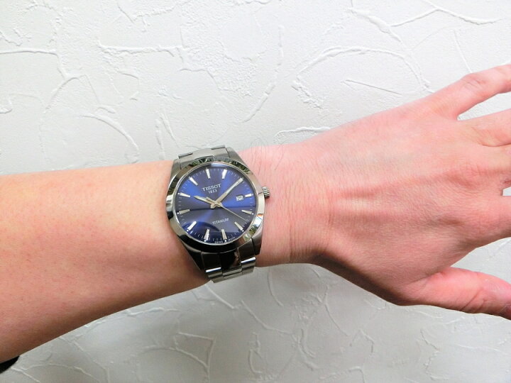 楽天市場】Tissot ティソ ジェントルマン クォーツ ブルー腕時計 正規 