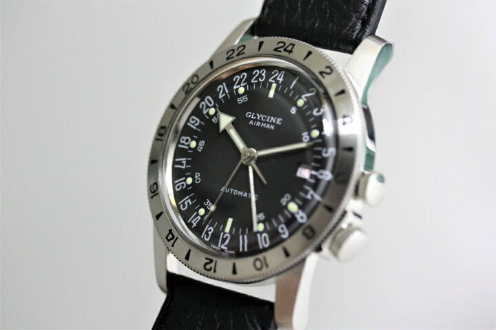 楽天市場】GLYCINE グリシン Airman40 No1 エアマン・ナンバーワン GMT  