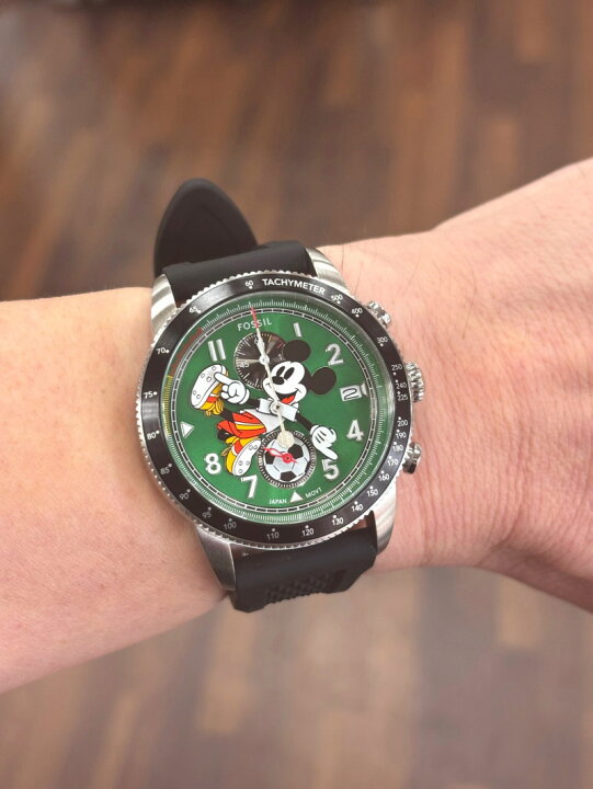 FOSSIL フォッシル ミッキー 腕時計 ディズニー 限定 レザー メンズ 