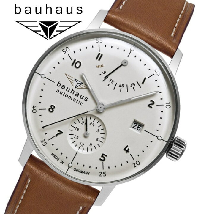 楽天市場】ドイツ 製 bauhaus バウハウス パワーリザーブ搭載 自動巻き 