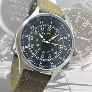 AJRqf𕜍IM.R.M.W. ~^[EHb` TYPE -A-15 Be[W 12ԕ\̃NH[crv gC BULOVA u[o^Cv GW