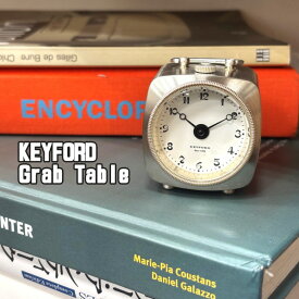 KEYFORD キーフォード 村松時計製作所 真鍮削り出しのテーブルクロック 置き時計 置時計 モントルロロイ Grab Table SILVER グラブテーブルクロック