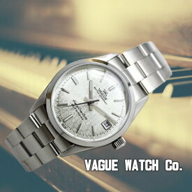 ヴィンテージ・デザインの VAGUE WATCH Co. ヴァーグ・ウォッチ・カンパニー Every-One Date エブリワン・デイト 自動巻き腕時計 エヴリィワン 34ミリ 小さめサイズ 男女兼用 日本製 E1-L-003-SS