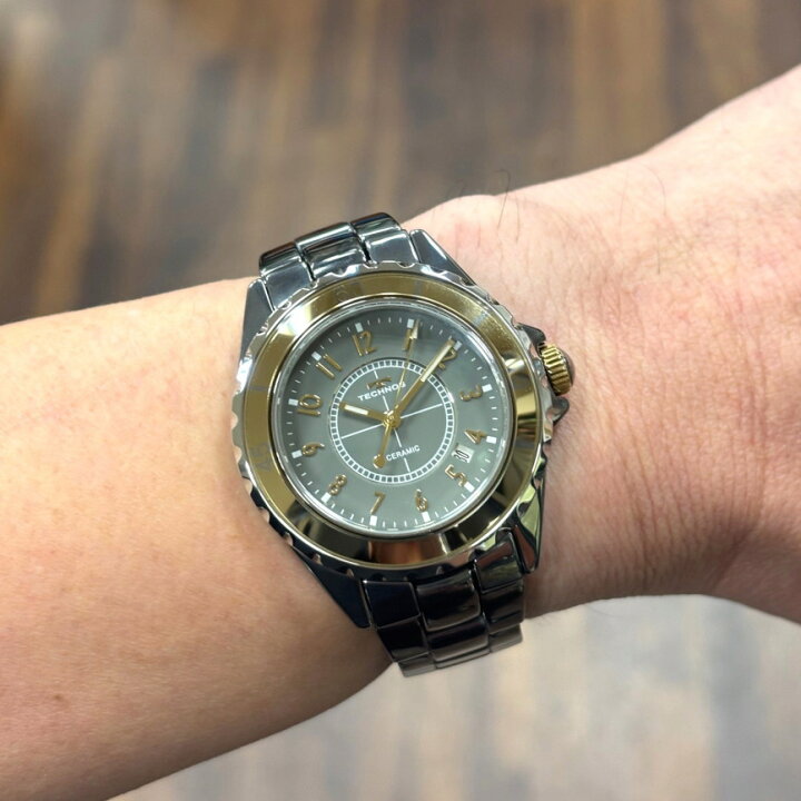 楽天市場】TECHNOS テクノス CERAMIC セラミック ・クォーツ腕時計 