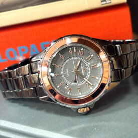 TECHNOS テクノス CERAMIC セラミック ・クォーツ腕時計 メンズウォッチ 男性用腕時計 J12 メンズウォッチ 男女兼用時計 グレーガンメタ・セラミック