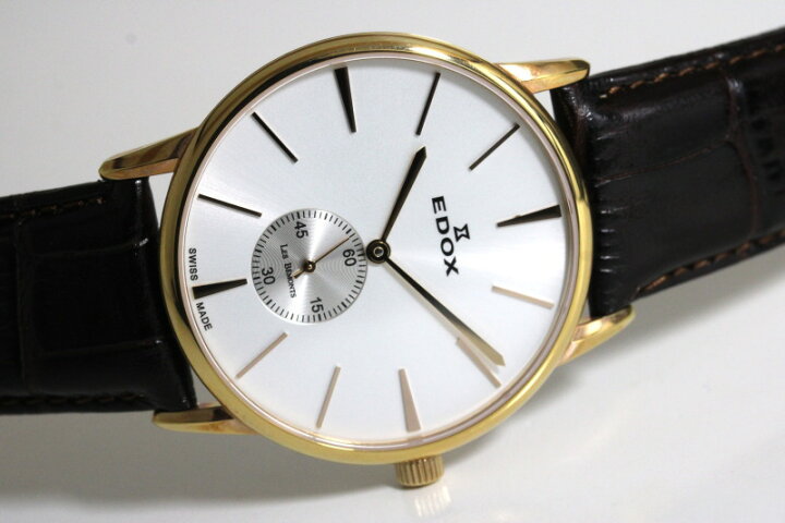 楽天市場】在庫処分価格 スイス製 EDOX エドックス 手巻き腕時計 
