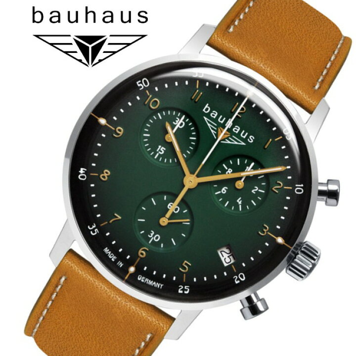 楽天市場】ドイツ製 Bauhaus バウハウス クォーツ・クロノグラフ腕時計 