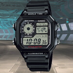 CASIO Collection STANDARD �J�V�I�E�R���N�V�����E�X�^���_�[�h �N�H�[�c�r���v �����Y �j���p�r���v �`�[�v�J�V�I �`�v�J�V �f�W�^���\�� �f�W�^���E�H�b�` AE-1200WH-1AJH �K�W�F�b�g�E�H�b�`