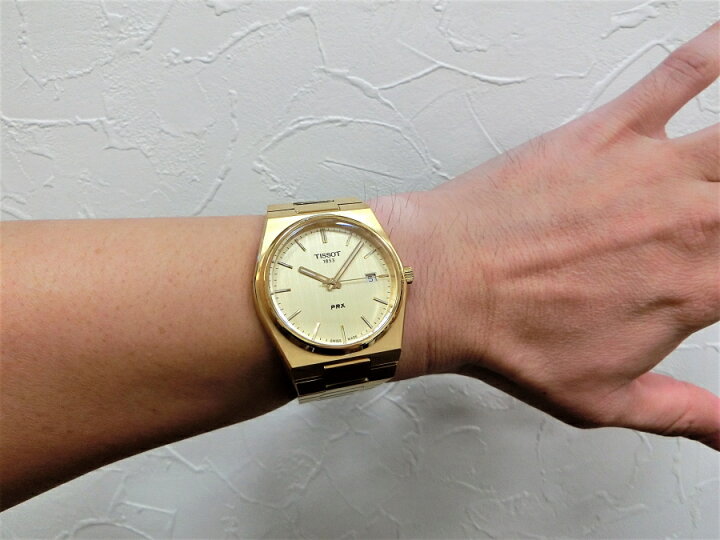 楽天市場】スイス製Tissot ティソ PRX ピーアールエックス ゴールド  