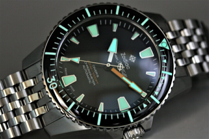 楽天市場】スイス製 ZODIAC ゾディアック Super Sea Wolf スーパー 