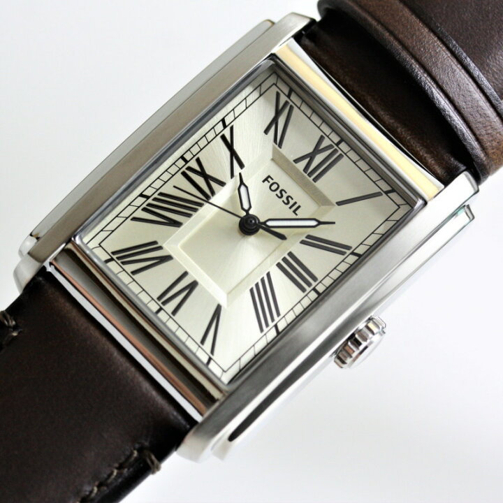 楽天市場】FOSSIL フォッシル CARRAWAY スクエア・クラシックスタイル  