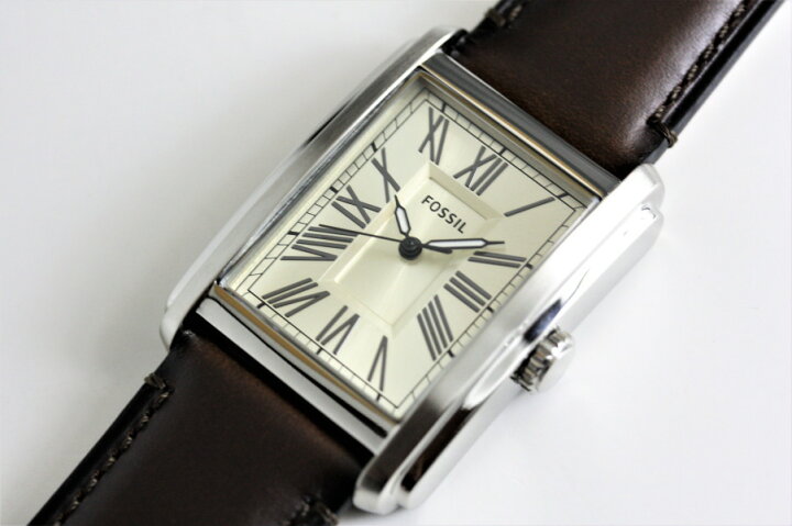 楽天市場】FOSSIL フォッシル CARRAWAY スクエア・クラシックスタイル 
