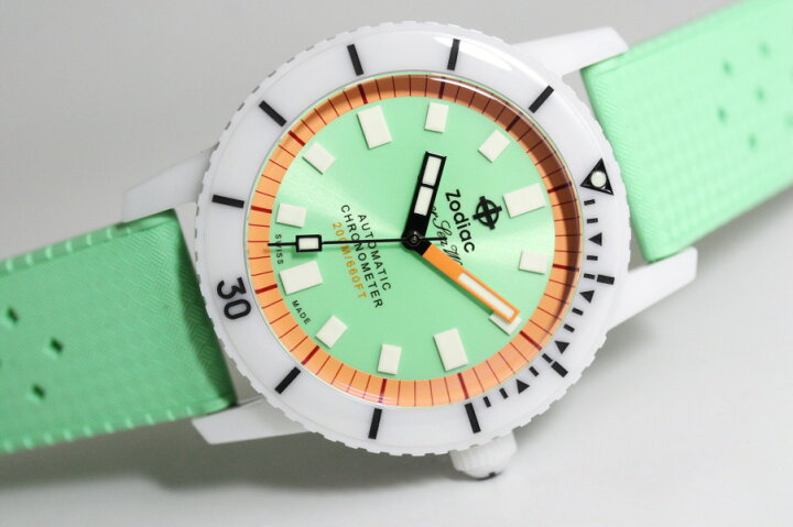 楽天市場】スイス製 ZODIAC ゾディアック Ceramic Compression Diver 