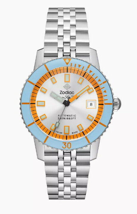 楽天市場】スイス製 ZODIAC ゾディアック Super Sea Wolf53 シーウルフ 
