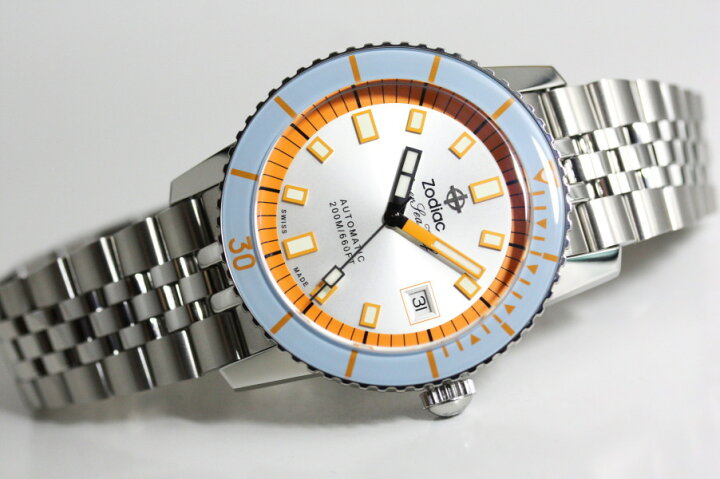 楽天市場】スイス製 ZODIAC ゾディアック Super Sea Wolf53 シーウルフ 